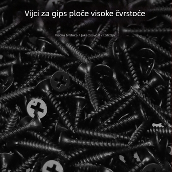 M3.5 samonavijajući vijak za suhozid, konusna glava s kržnim utorom, visoke čvrstoće