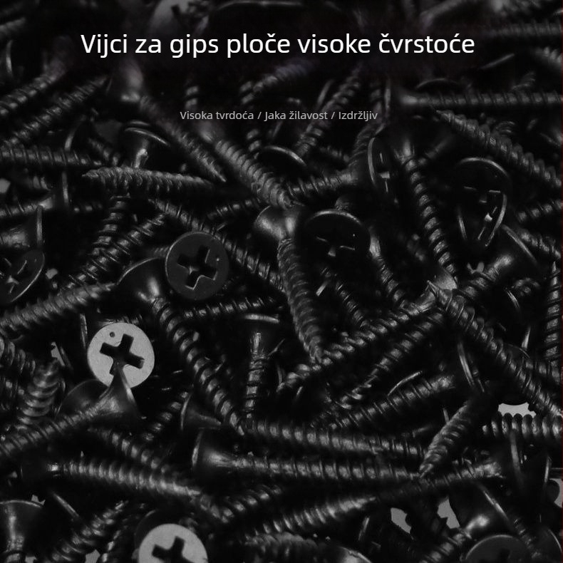 M3.5 samonavijajući vijak za suhozid, konusna glava s kržnim utorom, visoke čvrstoće