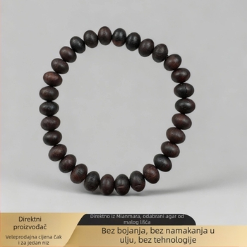 Drveni narukvica s 108 perli, abakus perle i Buddha perle, ručna izrada, unisex, etnički stil