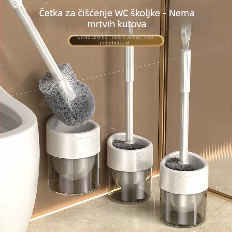 Četka za WC za kućnu upotrebu, bez mrtvih kutova, novi model 2025, zidna montaža