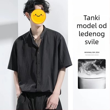 Muška košulja kratkih rukava u korejskom stilu, vrhunska kvaliteta, ljetna, slim-fit, svestrana