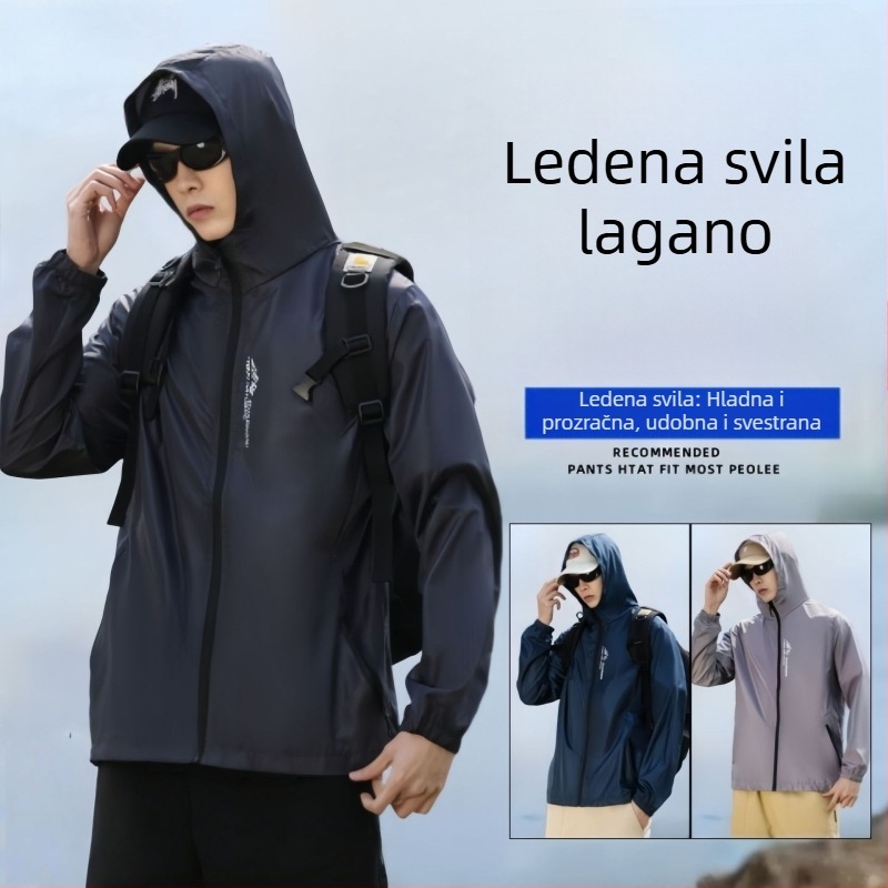 Muška ljetna jakna s UV zaštitom, vodootporna, brzo se suši, prozračna, za ribolov