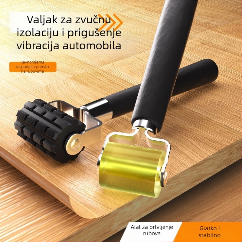 Komplet za zvučnu izolaciju automobila s malim i velikim izolacijskim rolama te alatom za guranje valjka