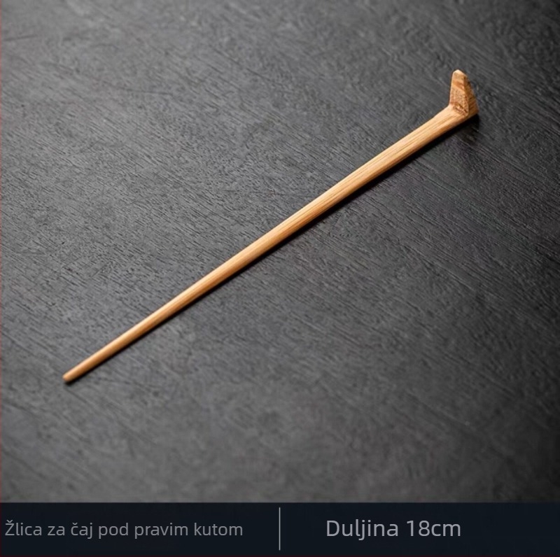 Set alata za čaj od prirodno karbociranog bambusa: čajna igla, čajna žlica, jastučić za čaj, dodaci za ceremoniju čaja, japanski alati za matcha, čišćenje izliva čajnika