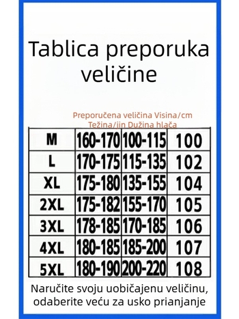 Muške hlače opuštene kroja, ravne nogavice, crne, s kopčama na krajevima