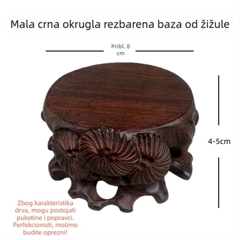 Drvena drvorezbarska podložka za jade arte, čajne setove, bonsaie i posude