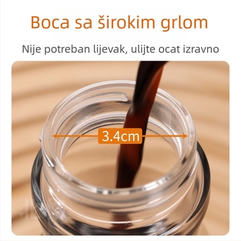 Mini posuda za ocat, staklena boca, prehrambena kvaliteta, elegantna kućna boca za sojin sos i ocat
