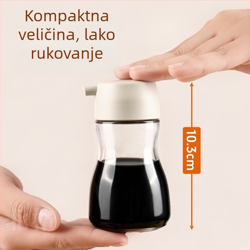 Mini posuda za ocat, staklena boca, prehrambena kvaliteta, elegantna kućna boca za sojin sos i ocat