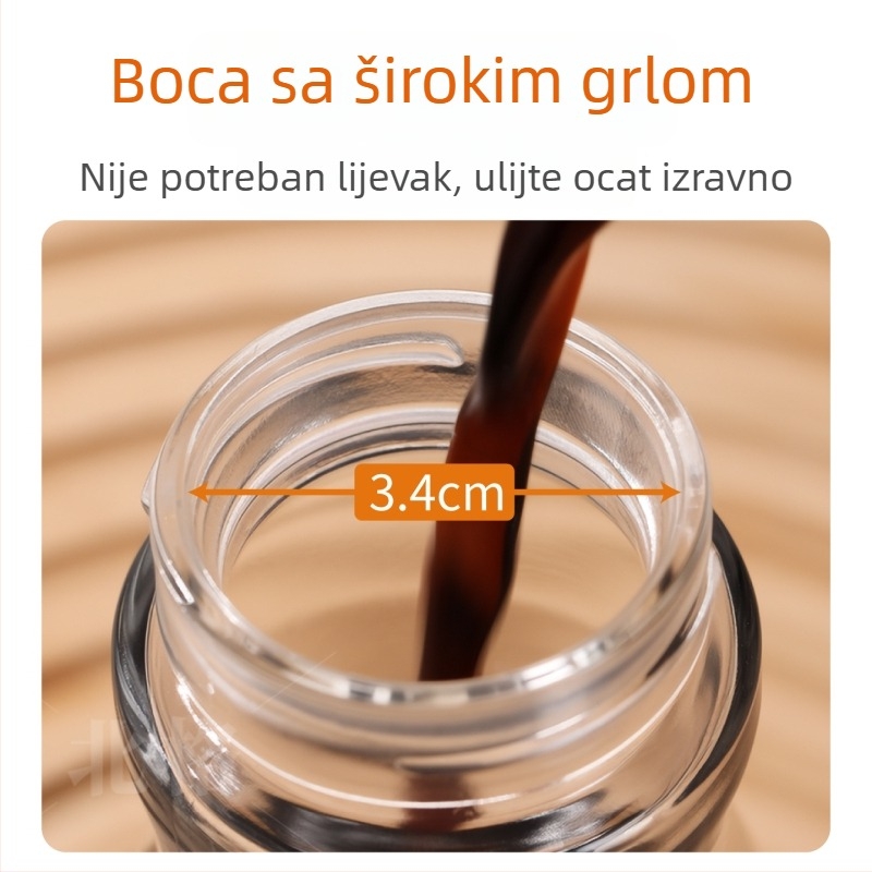 Mini posuda za ocat, staklena boca, prehrambena kvaliteta, elegantna kućna boca za sojin sos i ocat