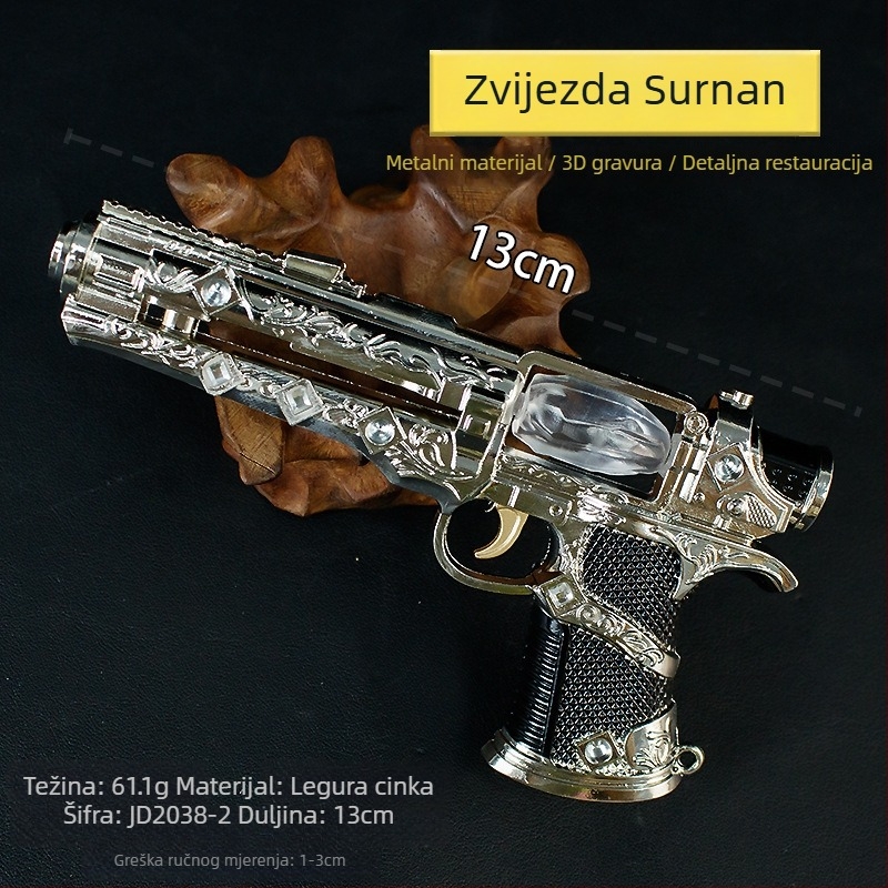 13 cm srebrni metalni model Surnan zvijezde – umjetnički predmet od legure, igraće kolekcionarski komad