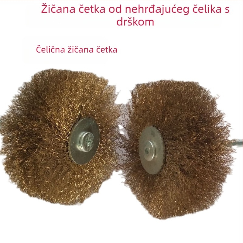 Dupont žičana četka za poliranje s držačem od 6 mm, za rezbarenje korijena drveta, reljefne žljebove, drvoobrada, prozirna najlonska vlakna za poliranje