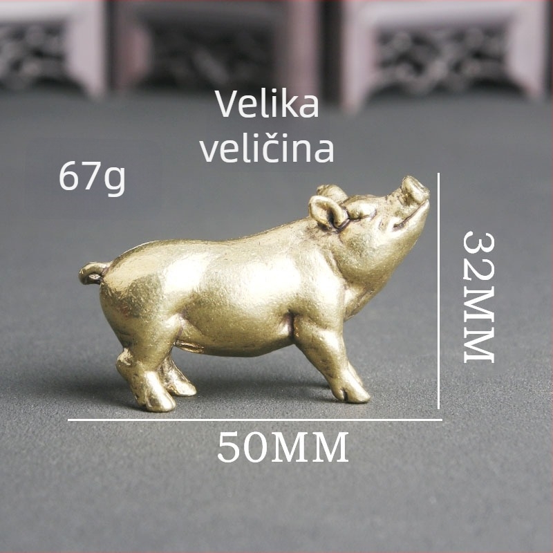 Mesing svinja – stolna dekoracija s motivom zodijaka svinja; kreativna skulptura za čaj.