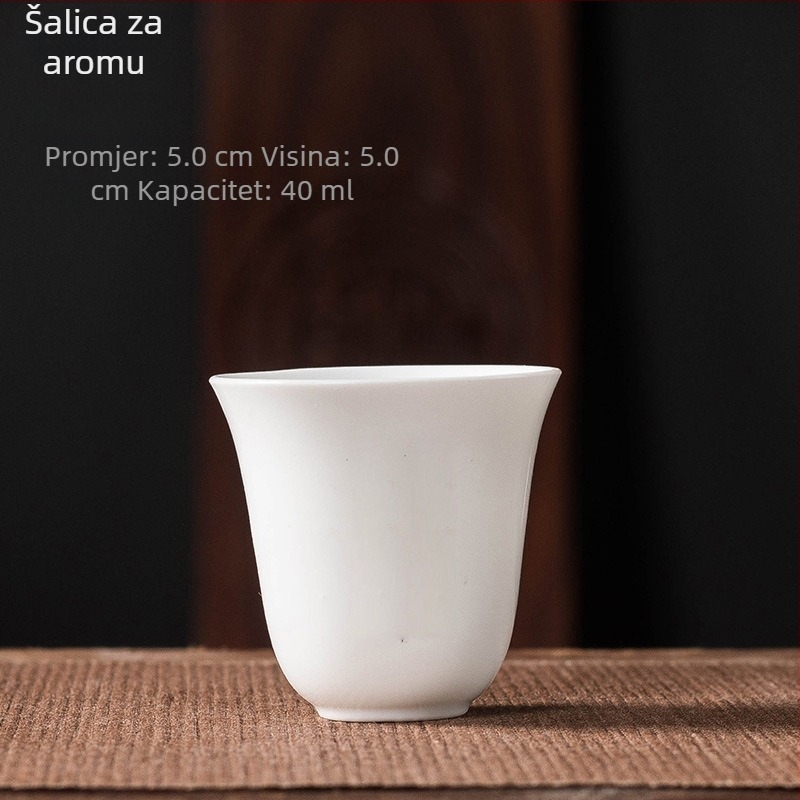 Keramična Kung Fu šalica za čaj, mala šalice za kućnu degustaciju čaja, minimalistički stil