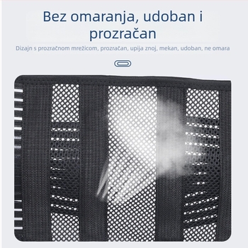 Pojas za podršku struka s čeličnim pločama, prozračan ljetni dizajn, podrška trbuha, unisex