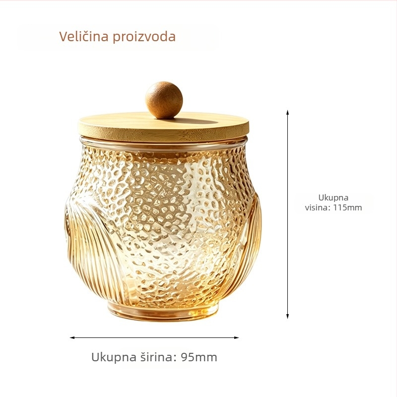 Nova retro kuhinjska posuda za začine s žličicom, zatvoren spremnik otporan na vlagu, porcionirane bočice