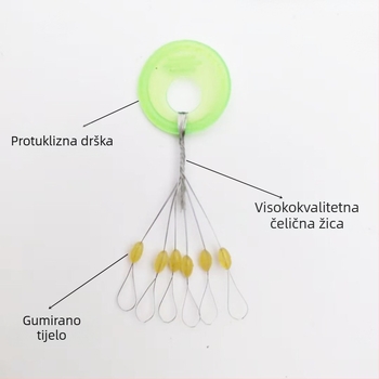 Silikonske svemirske perle, cilindrične i maslinasto oblikovane, za ribolov