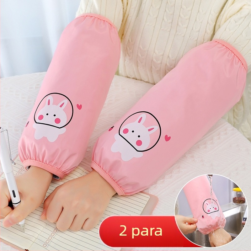 Produžene kuhinjske rukavice za odrasle, vodootporne, otporne na masnoću, crtani stil, unisex, za jesen i zimu.