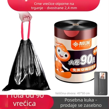 Automatsko zatvaranje velikih rola vrećica za smeće, otporne na kidanje, debele, prijenosne za kuhinju, velika veličina