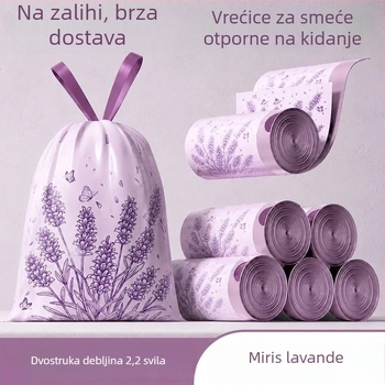Vreće za smeće s užadom za zatvaranje, otisnute, velikog formata, za kućnu upotrebu, dnevni boravak i ured