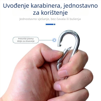 Ne-magnetni lanac za sušenje od nehrđajućeg čelika 304, novi stil, linija otporna na vjetar za odjeću i deke