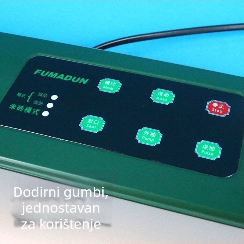 Automatski vakuumski zatvarač za kućnu upotrebu, kompaktni stroj za vakuumsko pakiranje rižinih vrećica s kalupom za 2,5–5 kg