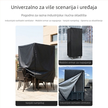 Pokrov od Oxford platna za rashladni uređaj za zrak, unutarnja i vanjska upotreba, vodootporan, UV zaštita, univerzalna veličina