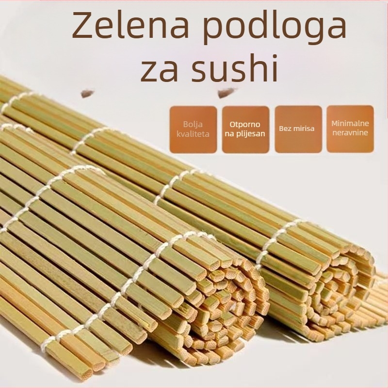 Set za sushi s bambusovom matom za rolanje sushi i kim-bap