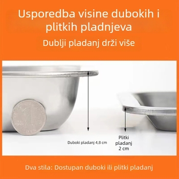 Magnetski kvadratni pladanj od nehrđajućeg čelika za roštilj, restoran, pravokutni čajni pladanj