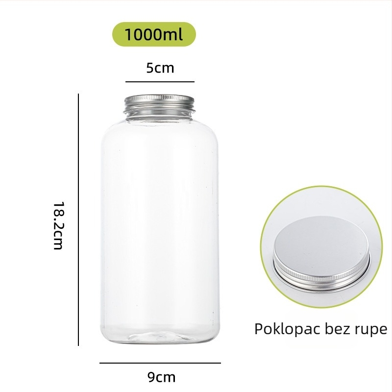 Fuxiang jednokratna plastična boca za Dirty Milk Tea, 401–500 ml, okrugla, s tiskom logotipa