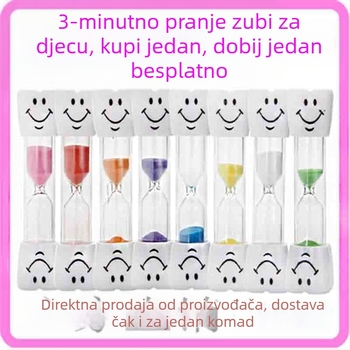 Dekorativni pijesčani sat sa smiješkom, 3-minutni tajmer za pranje zuba djece, dekor za vrtić