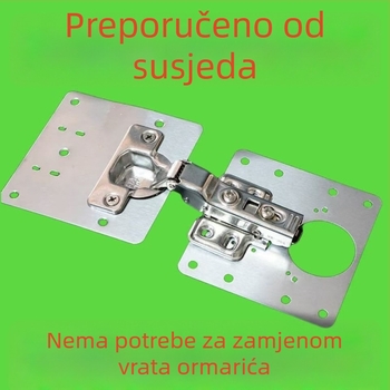 Univerzalni set za popravak šarki od nehrđajućeg čelika za drvena vrata ormara i garderoba