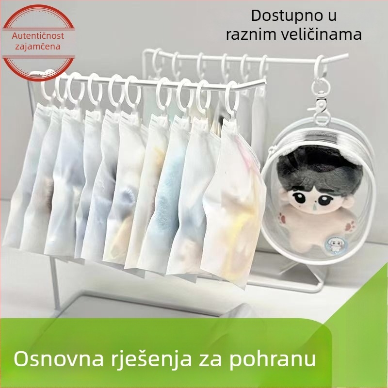 Minimalistička matna prijenosna torbica za skladištenje, vodootporna za odjeću i uredski pribor, s vučnom petljom