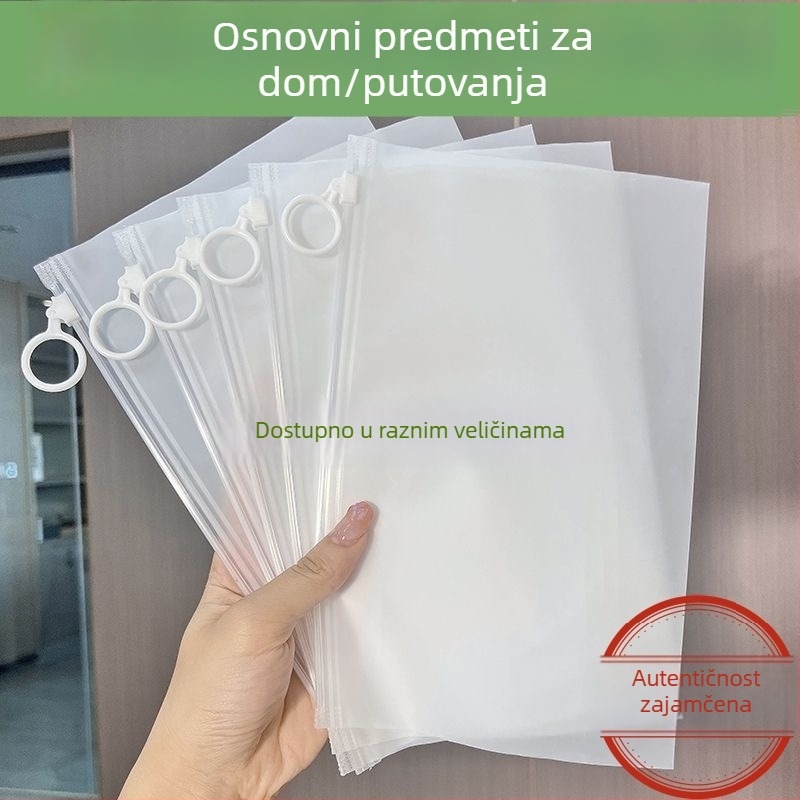 Minimalistička matna prijenosna torbica za skladištenje, vodootporna za odjeću i uredski pribor, s vučnom petljom