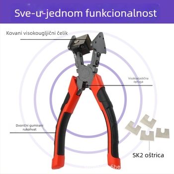 V oblikovane škare za brtvljenje trake, 90° rezanje za vrata i prozore, 45° aluminijski profil za brtvljenje i rubnu obradu