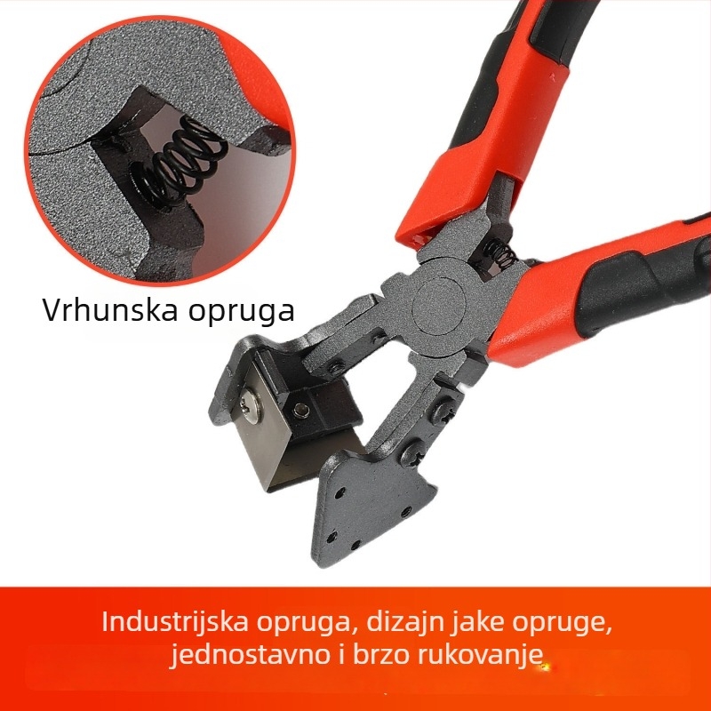 V oblikovane škare za brtvljenje trake, 90° rezanje za vrata i prozore, 45° aluminijski profil za brtvljenje i rubnu obradu