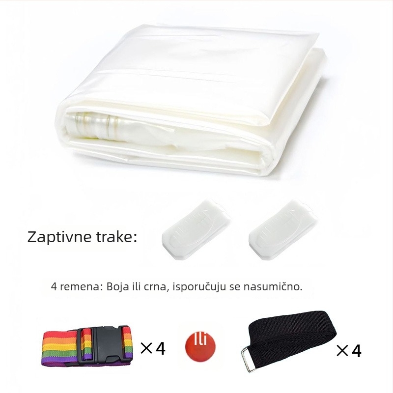 Vakuumska vreća za madrac od pjene, ekstra debela, velikog formata, vakuumski zatvorena, za komprimiranje latex madraca tijekom preseljenja i organizacije
