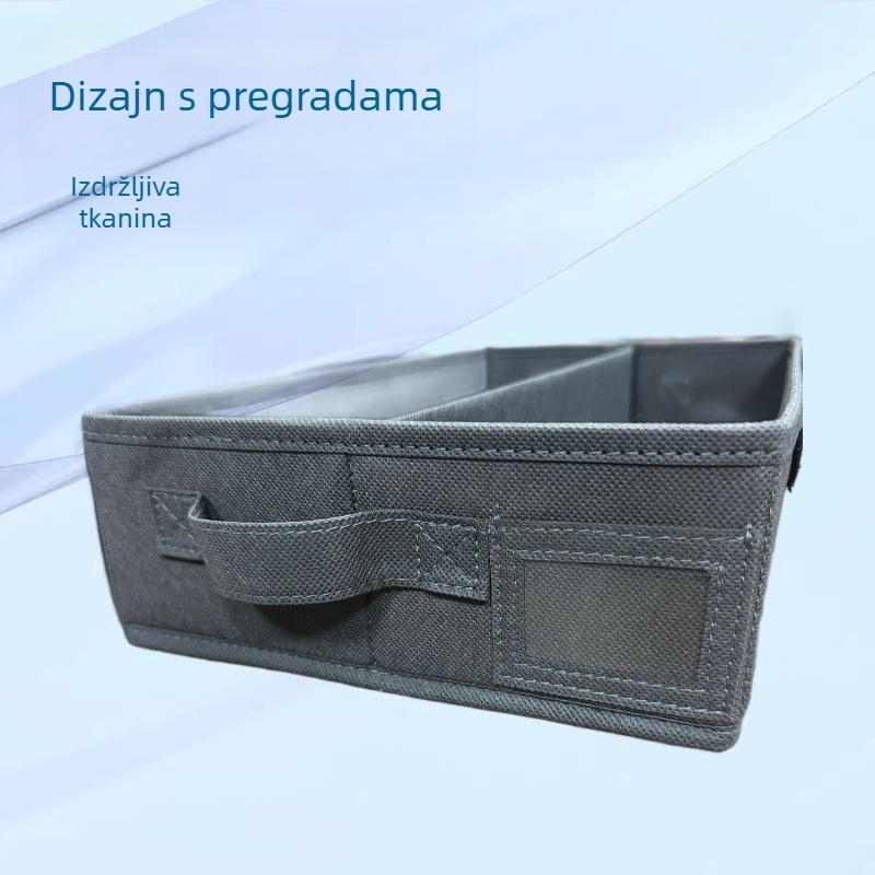 Kutija za skladištenje od netkanog materijala s pregradama i poklopcem, prijenosna, velika kapaciteta (10–20 L)