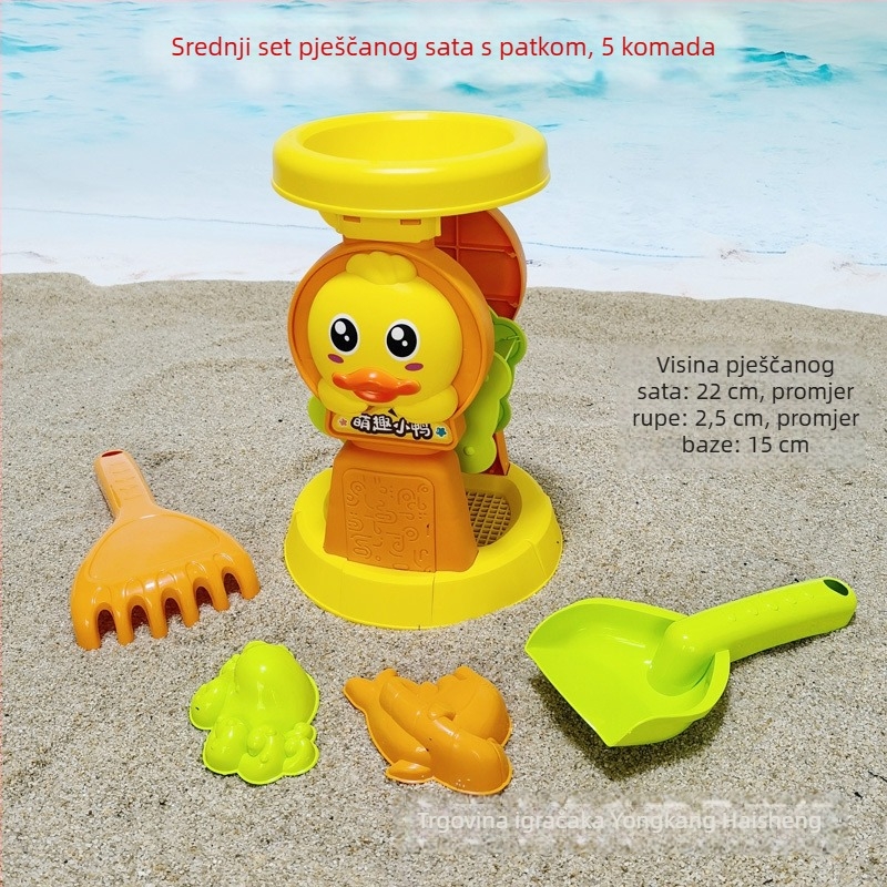Veliki debeli klepsidra pijesak set za djecu, plastične plažne igračke