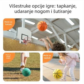 Tiho unutarnje košarka za djecu, PU materijal, veličine 18/21/24 cm.