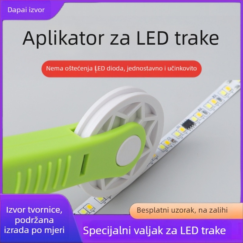 Alat s valjkom za ugradnju LED traka, za niskonaponske linearne trake