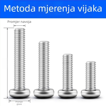 Set hardverskih dijelova za kućnu upotrebu: vijci, matice, podloške, samovrezni vijci