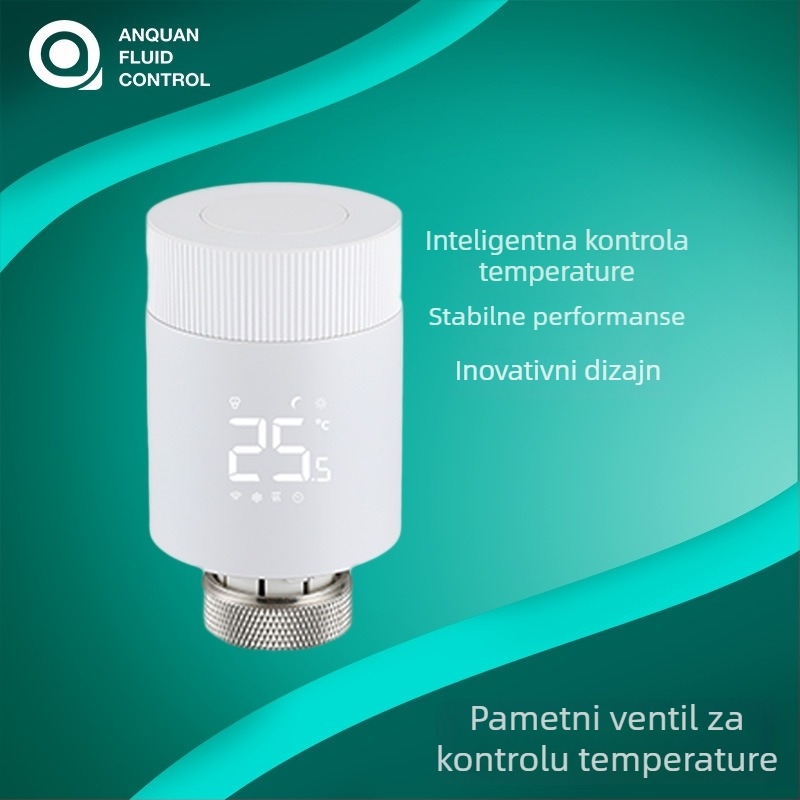 WiFi/ZigBee pametan termostatski ventil za radijator s Tuya daljinskim upravljanjem