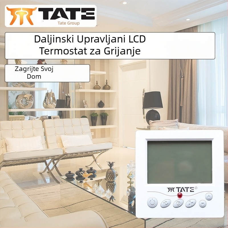 Ted daljinski LCD termostat za grijanje TE-RL1 za podno grijanje i zidni bojler – regulator temperature