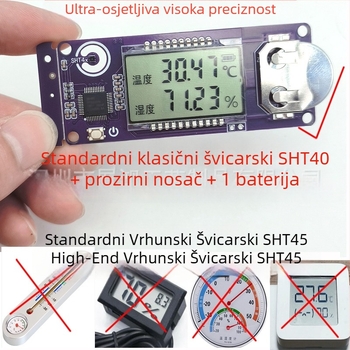 Inkubator mjerač temperature i vlage sa senzorom Sensirion SHT45