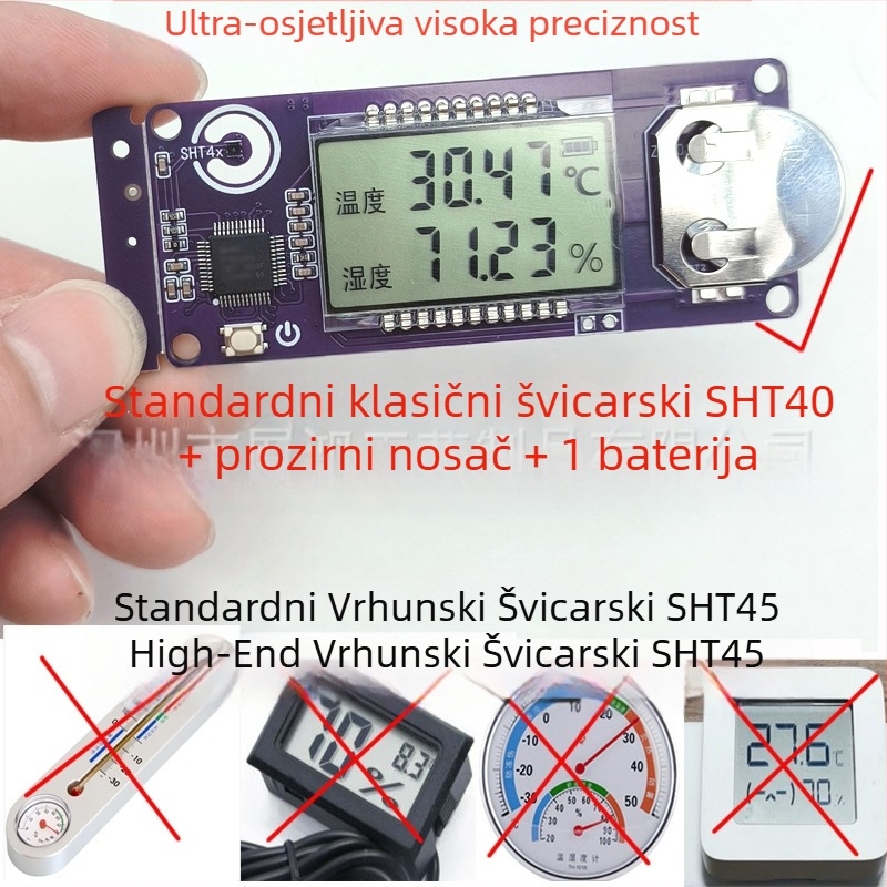 Inkubator mjerač temperature i vlage sa senzorom Sensirion SHT45