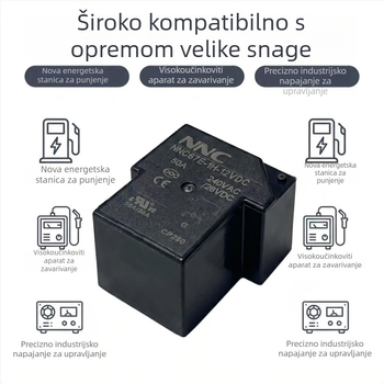 NNC67E-1H-12VDC Visokonaponsko PCB rele 50A, certificirano CQC/UL/CE, T90