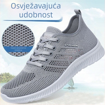 Muške ljetne tenisice od mreže, prozračna mreža, mekana potplata, protuklizne, casual sportske cipele, velike veličine