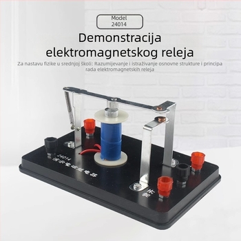 24014 Demonstracijski elektromagnetni relej za nastavu fizike — didaktički instrument za srednju školu elektromagnetizam