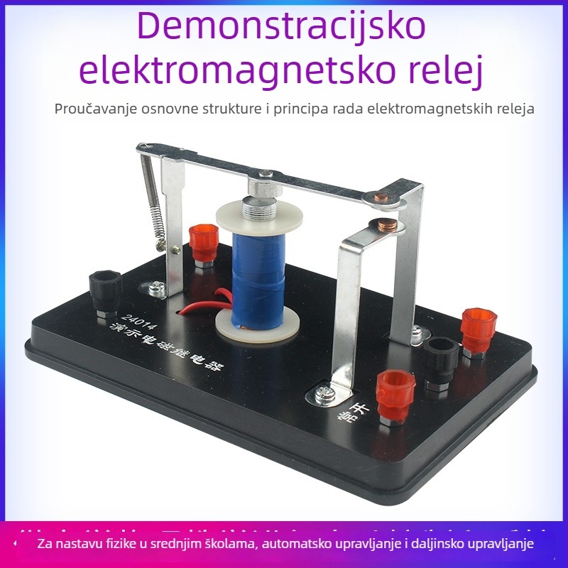 24014 Demonstracijski elektromagnetni relej za nastavu fizike — didaktički instrument za srednju školu elektromagnetizam