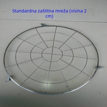 Poklopac od metalne mreže za LED industrijske i rudarske lampe, eksplozijski otporan, elektropolirano i prašno lakirano zaštitno mrežno kućište